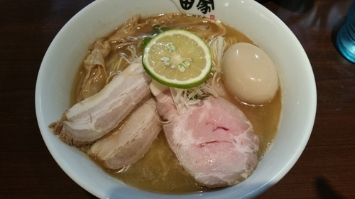 「【限定】特製秋刀魚節塩そば(1,050円)」@中華そば田家 ふくふくの写真