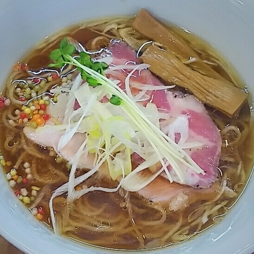 「アオノオトソバ（醤油）７５０円」@アメノオトの写真