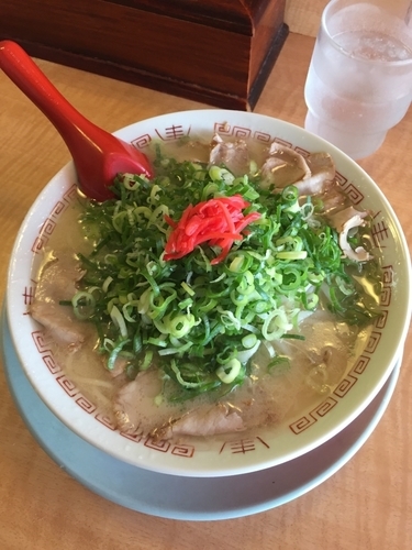 「白湯らーめん ネギ多め」@ラーメン藤 金沢店の写真