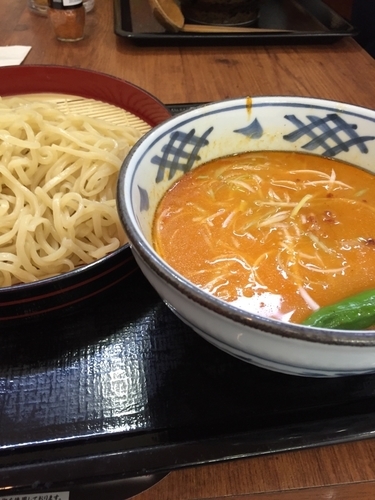 「アジアンカレーつけ麺」@北海道らぁめん伝丸 6号ひたちなか田彦店の写真