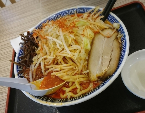 「辛ふじ 大盛野菜増 880円」@山岸一雄製麺所 モラージュ菖蒲店の写真