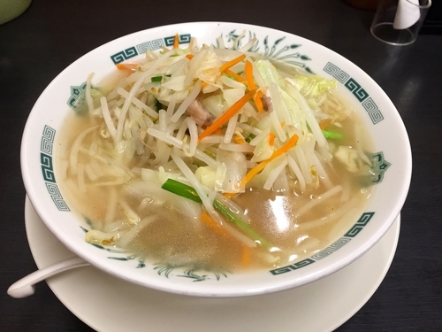 「野菜たっぷりタンメン」@日高屋 阿佐ヶ谷パールセンター店の写真