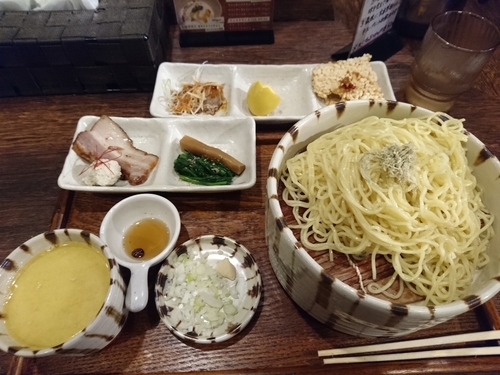 「特選塩つけそば　濃厚」@焙煎汐蕎麦処 金字塔の写真