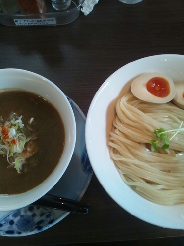 「濃厚つけ麺（味玉トッピング）」@らぁ麺 紫陽花の写真