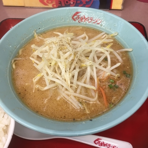 「味噌ラーメン」@くるまやラーメン 千葉小見川店の写真