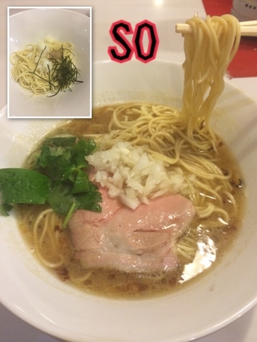 「葱そば¥500」@麺屋SOの写真