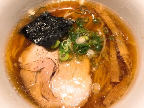 「ミニ醤油らぁ麺」@支那そばや 新横浜ラーメン博物館店の写真