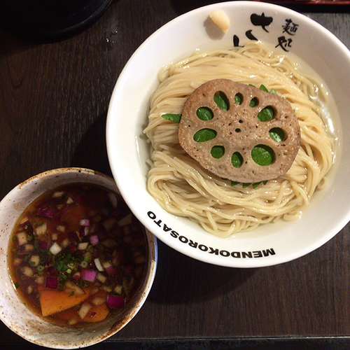 「9月限定 アゴ出汁つけ麺＋中盛」@麺処 さとう 桜新町店の写真