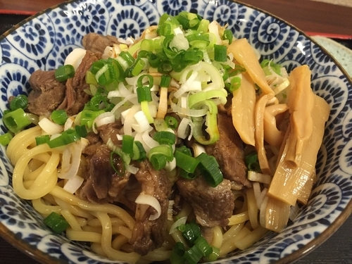 「牛すじ煮込みまぜそば（９００円）」@らーめんなが田 その二の写真