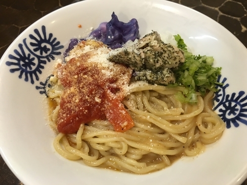 「【限定】 ローストトマトの海老混ぜそば」@特級鶏蕎麦 龍介の写真