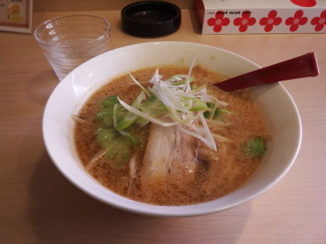 「味噌ラーメン　ハーフ」@らんらん食堂の写真
