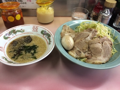 「ネギチャーシューつけ麺」@ラーメンショップ 鹿浜の写真