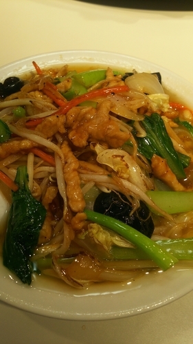 「肉そば」@梅華の写真