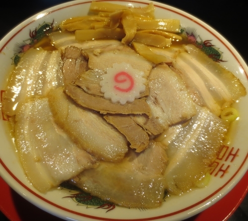 「肉煮干し中華そば　500円※29日（ニクの日）サービス」@肉煮干し中華そば さいころの写真