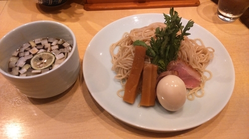 「味玉鴨つけそば1000円」@紫 くろ㐂の写真