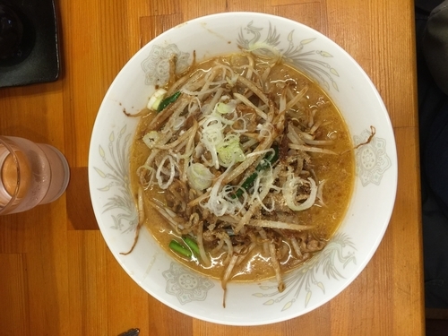 「豚バラもやし味噌ラーメン」@ラーメン餃子 なか屋の写真