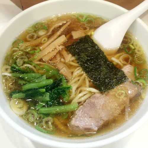 「朝らぁめん　490円」@らぁめん ほりうち 新橋店の写真