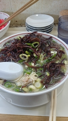 「ラーメン＋きくらげ　750円」@ラーメン住吉亭の写真