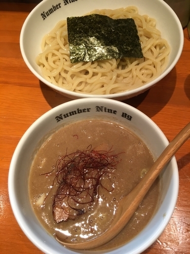 「濃厚つけ麺(煮干)熱盛り800円」@麺Dining Number Nine 09の写真