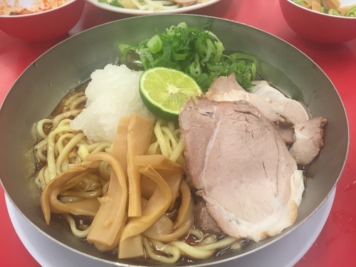 「冷やしラーメン」@ラーメン魁力屋 都筑中原街道店の写真