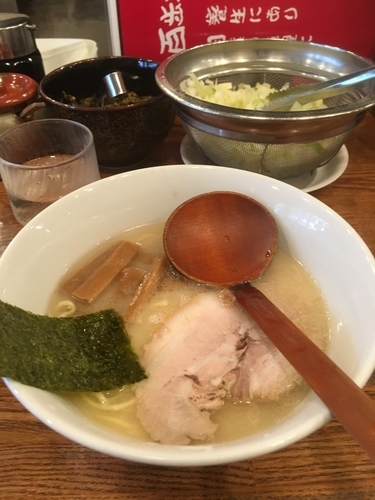 「百歩ラーメン＋替え玉」@百歩ラーメン 南浦和店の写真