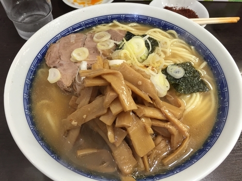 「塩ラーメン 中+メンマ」@中華そば べんてんの写真