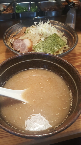 「つけめん醤油大盛」@九州らーめん 學金の写真