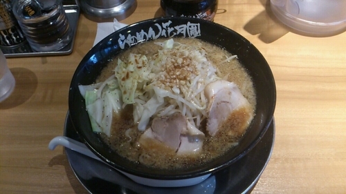 「嵐げんこつらあめんDEVIL_740円」@らあめん花月嵐 東高円寺店の写真