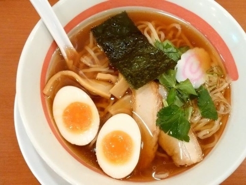 「あっさり中華そば＋とろ～り半熟煮卵」@幸楽苑 秋葉原店の写真