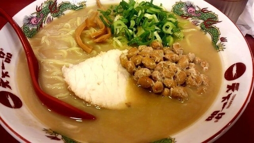 「納豆ラーメン大盛　958円」@天下一品 神楽坂店の写真