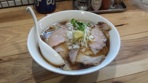 「【限定】カッパの肉そば800円」@らーめん カッパハウスの写真