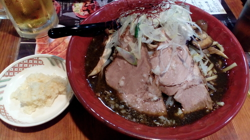 「秋のけいじろう（970円）」@黒味噌らーめん 初代けいすけ 品川店の写真