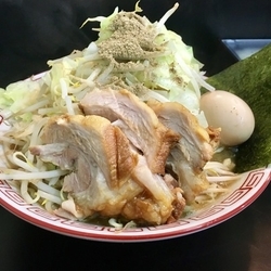 ニボ郎【土曜限定】+味玉 ニンニク野菜増し