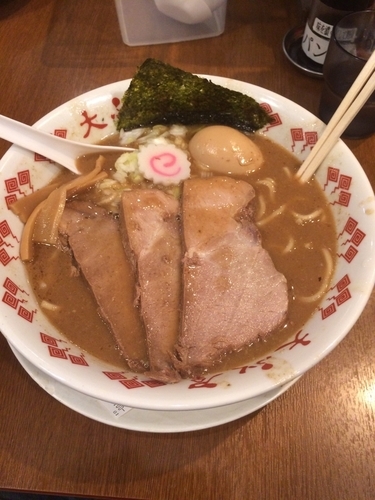 「特製中華そば【大盛】」@重厚煮干中華そば 大ふく屋 海浜幕張店の写真