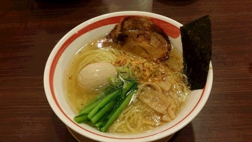 「味玉そば（塩）」@麺屋 空海 KOOKAI 品川店の写真