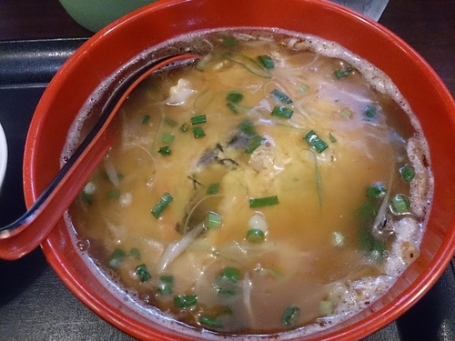 「海老卵のせ天津ラーメン」@華陽麺坊の写真