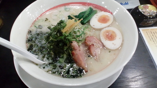 「鶏白湯ラーメン（637円）+大盛（108円）」@幸楽苑 東鎌ヶ谷店の写真