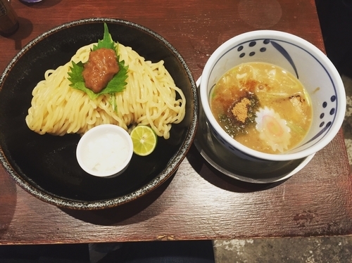 「梅つけ麺」@つけ麺 みさわ 本店の写真