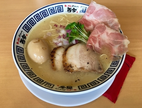 「特製天然塩の極上あさりそば」@ラーメンzikon 而今 阿倍野元町店の写真