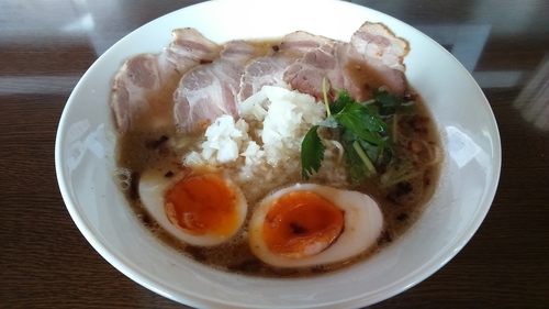 「特製ねぎそば780円+和え玉150円」@麺屋SOの写真