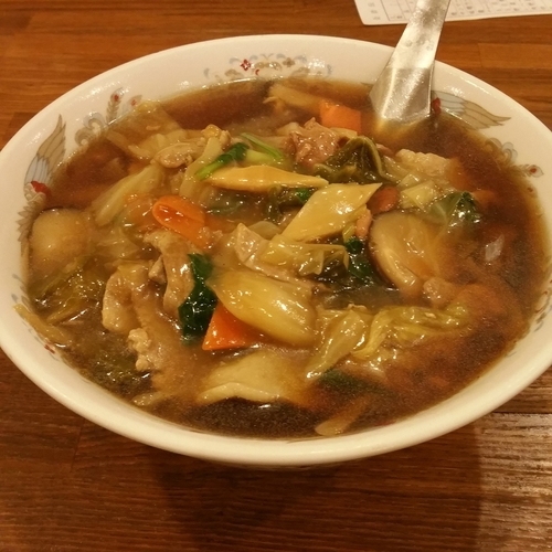 「広東風肉そば」@龍王 本店の写真