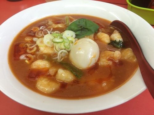 「フレッシュとまとの海老チリぬーどる」@ぬ〜どる専門店 バカみたいに愛してたの写真