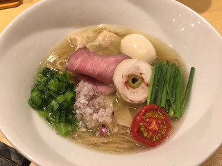 「特製塩そば」@饗 くろ㐂の写真