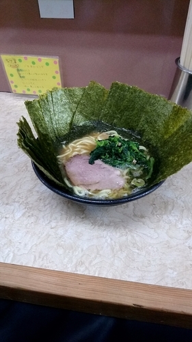 「ラーメン かため のりダブル」@川崎家 榎町店の写真