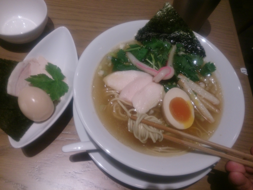 「特製塩SOBA」@むぎとオリーブ さいたま新都心店の写真