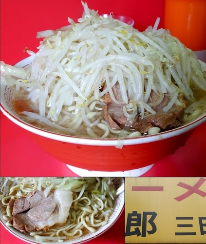「大ラーメン 650円（カタメ・ヤサイ）」@ラーメン二郎 三田本店の写真