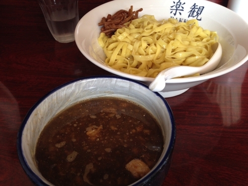 「「限定」醤油の煮干しつけ麺」@楽観 武蔵小山の写真