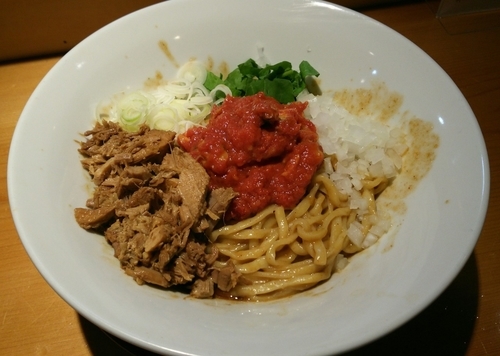 「トマトシーフードまぜそば　850円」@國分ラーメン食堂の写真