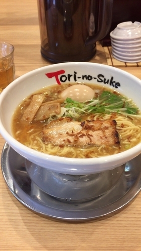 「濃厚鶏そば味玉」@鶏白湯ラーメン とりの助 ゆめタウン徳山店の写真