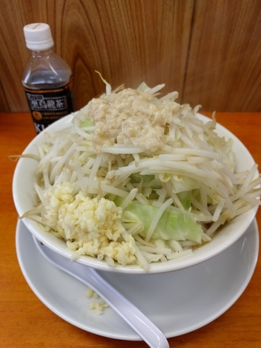 「中ラーメン（ニンニク、アブラ）」@ラーメン長嶋の写真